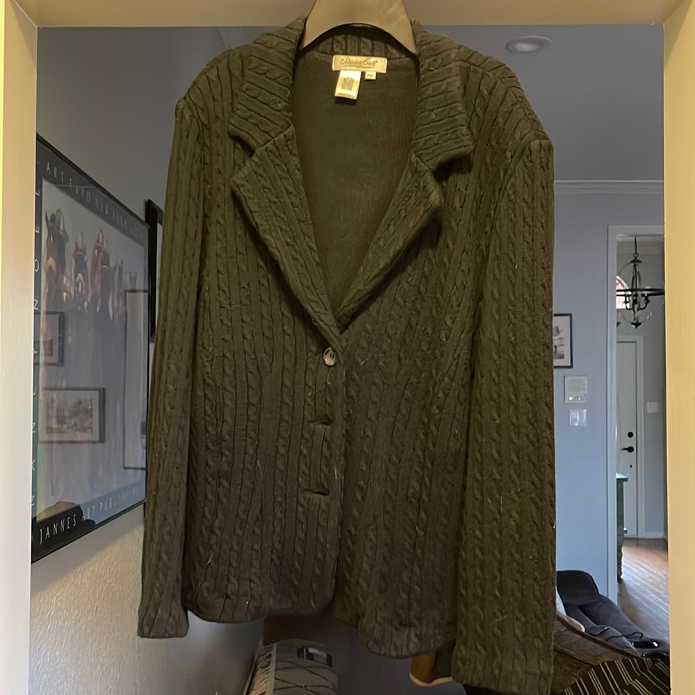 Black cardigan